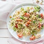 bulgursalade met sugar snaps