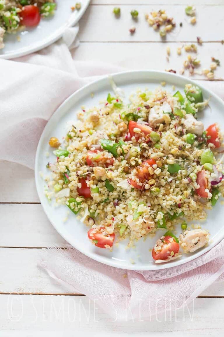 bulgursalade met sugar snaps