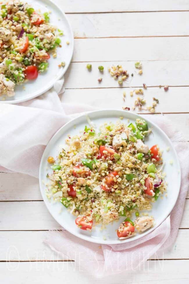 bulgursalade met sugar snaps