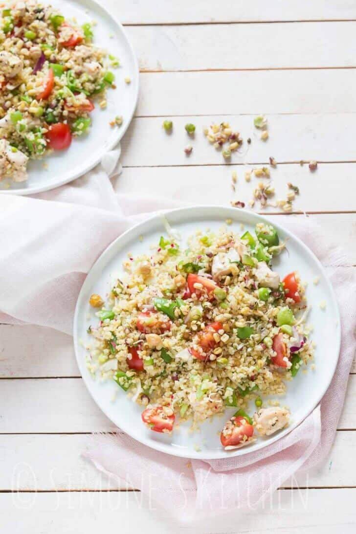 bulgursalade met sugar snaps