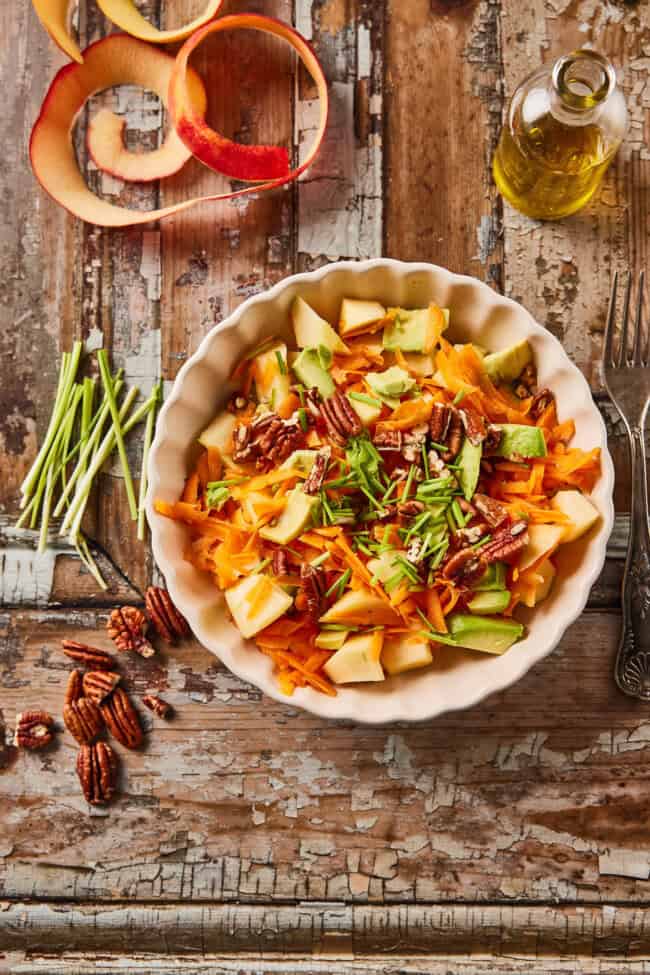 Wortelsalade met appel