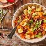 Wortelsalade met appel en noten