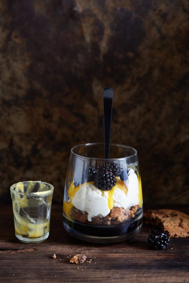 Eton mess met chocolate chip koekjes