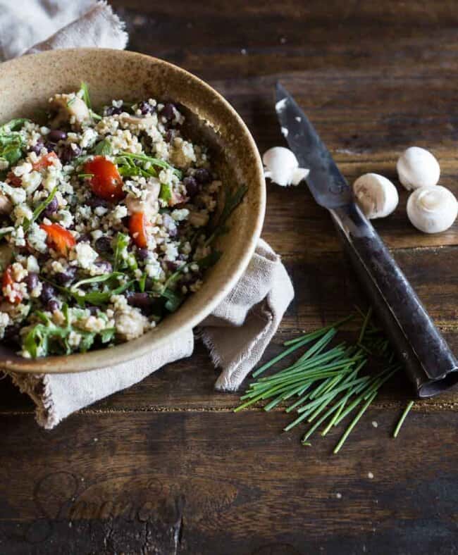 Bulgursalade met blauwe kaas