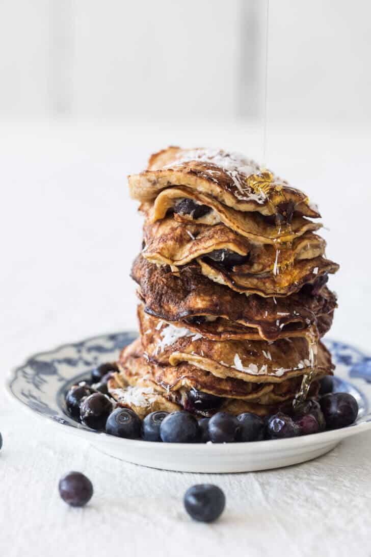 Glutenvrije pannenkoekjes met kokos en banaan