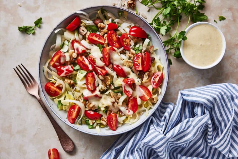 Witlofsalade met banaandressing