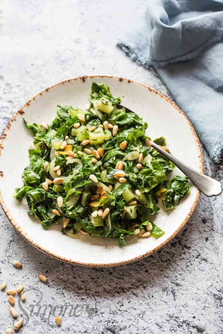 Snijbiet met knoflook | simoneskitchen.nl