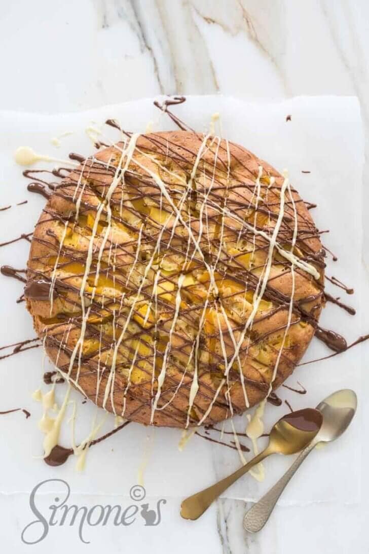 Mangotaart met chocola