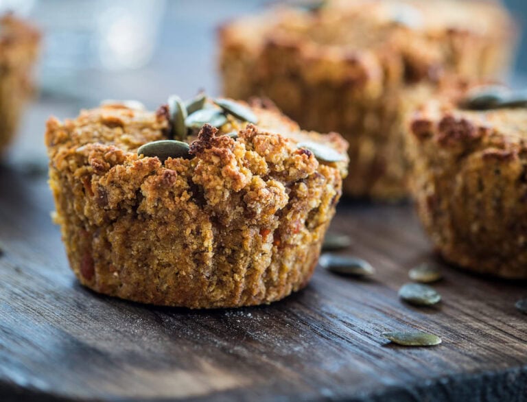Vegan pompoenmuffins
