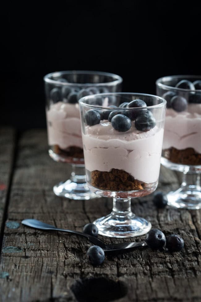 Snelle cheesecake met port