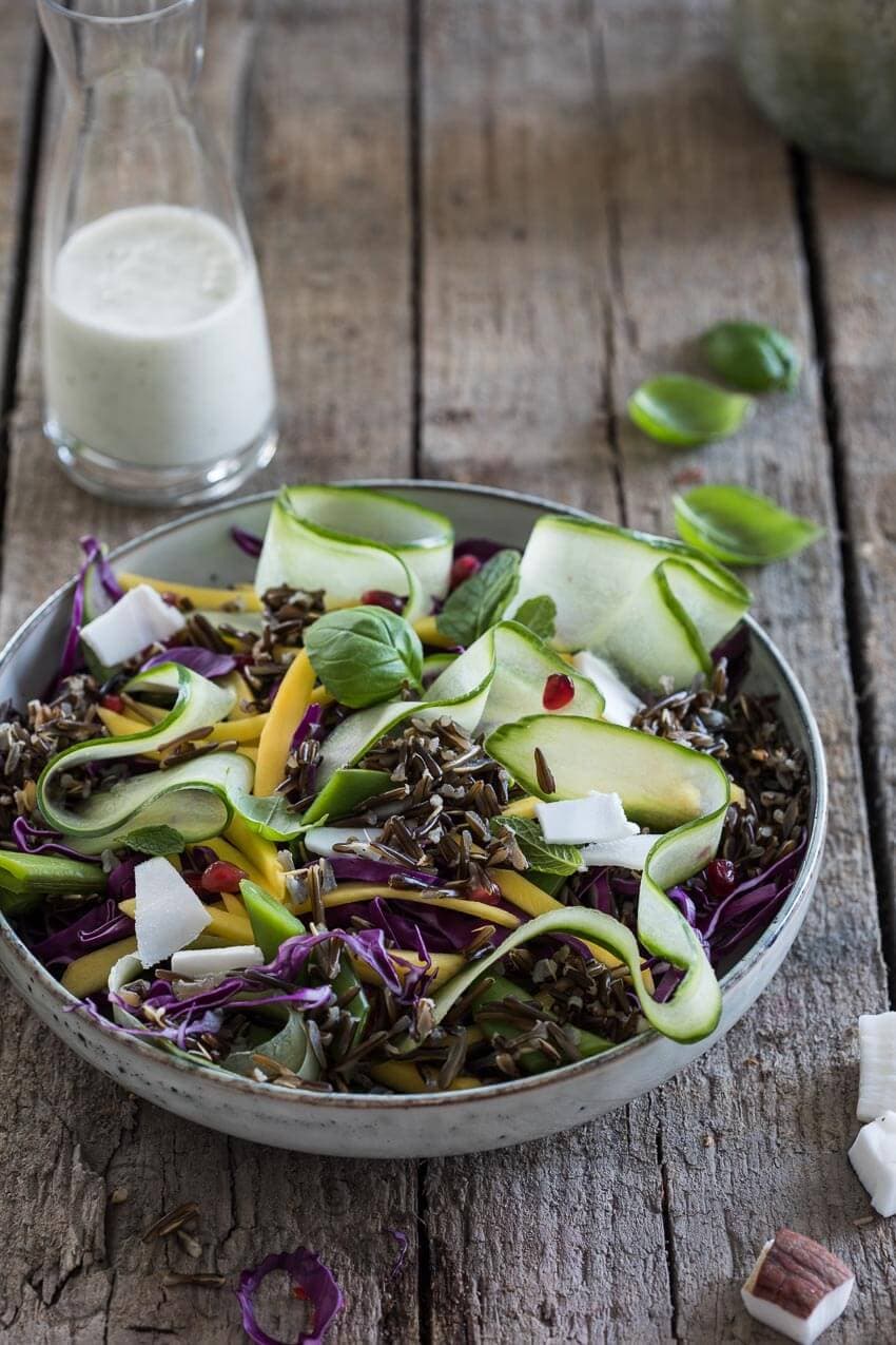 Salade met zwarte rijst | simoneskitchen.nl