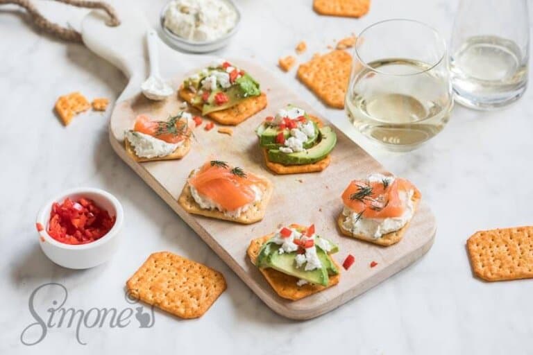 zoute koekjes beleggen