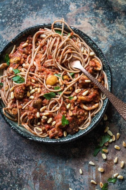 PLantaardige spaghetti bolognese | simoneskitchen.nl