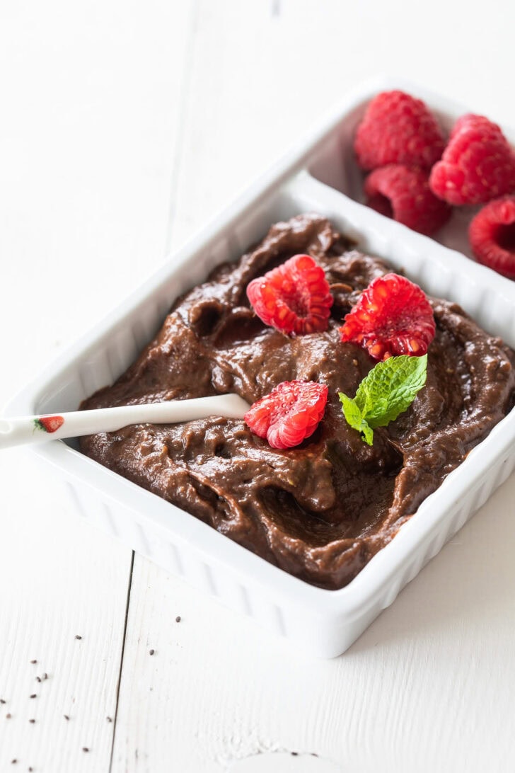 Chocoladepudding met koffie
