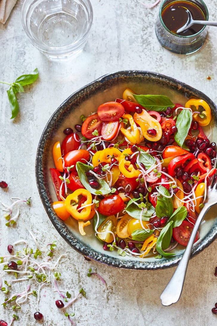 Tomatensalade met paprika