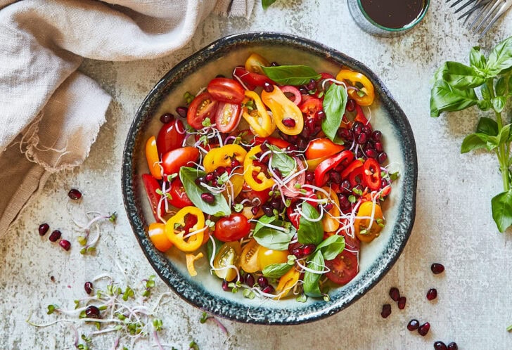Tomatensalade met paprika
