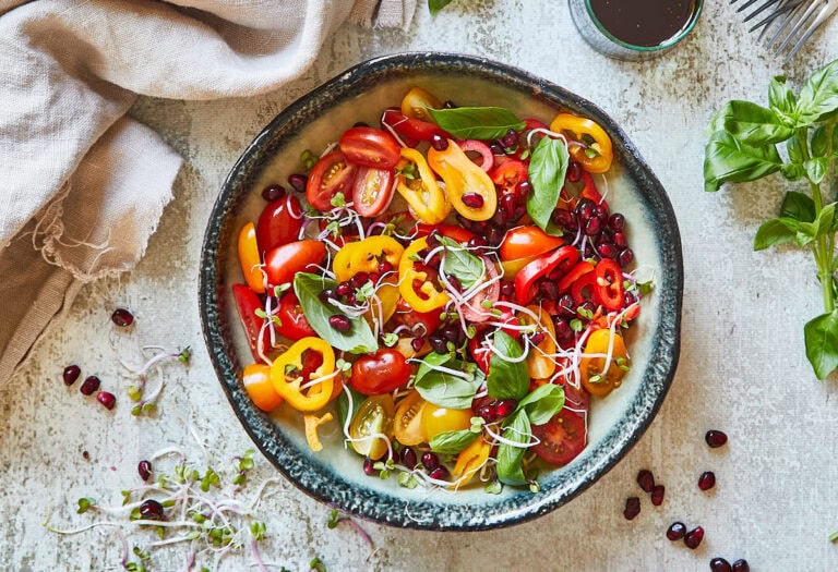 Tomatensalade met paprika