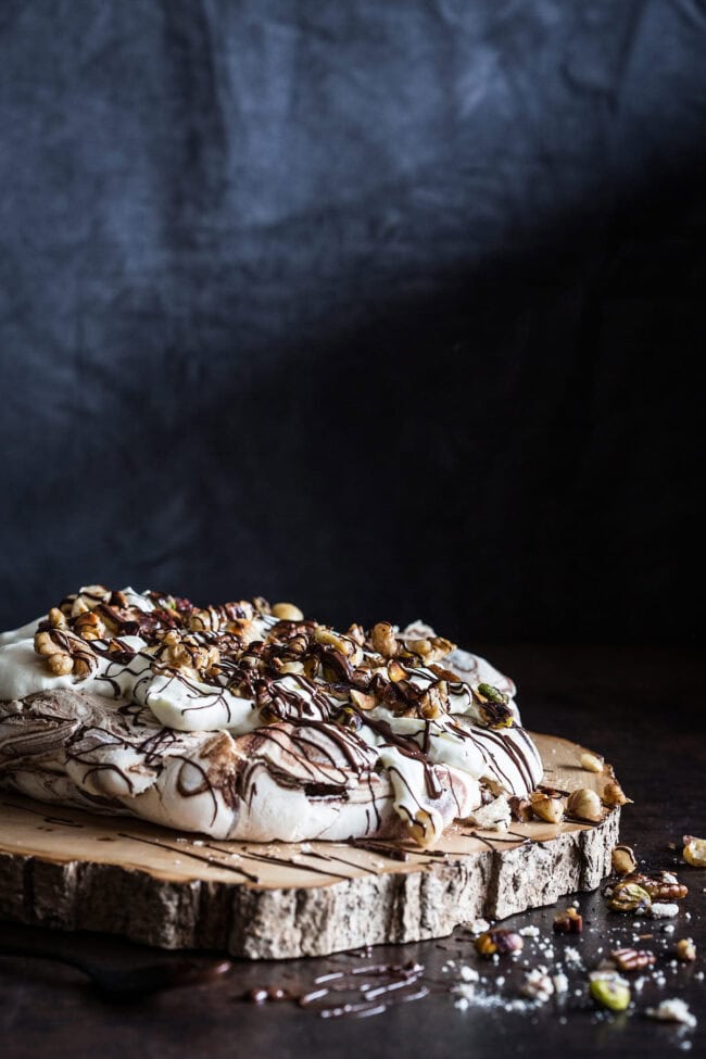 Chocolade pavlova