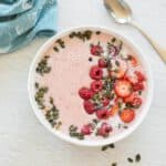 Smoothiebowl met aardbeien