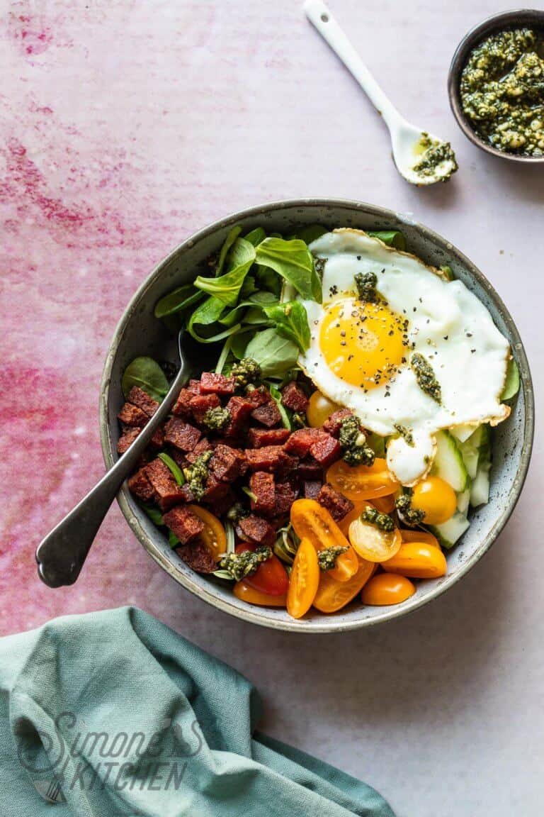 Makkelijk hartig ontbijt: chorizobowl