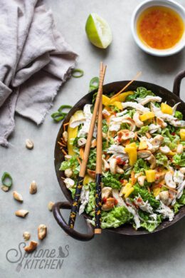 Chinese kool salade met Thaise salade smaken
