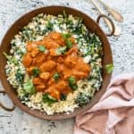 Butter chicken met bloemkoolrijst