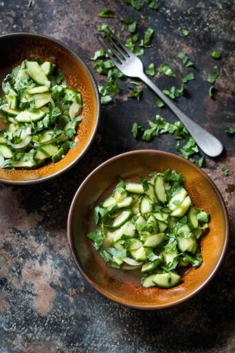 Lekker frisse thaise komkommersalade