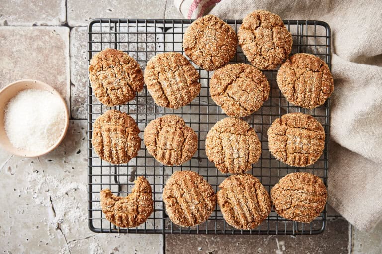 Snelle amandelkoekjes met kokos