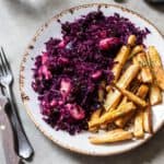 Gesmoorde rode kool met pastinaak