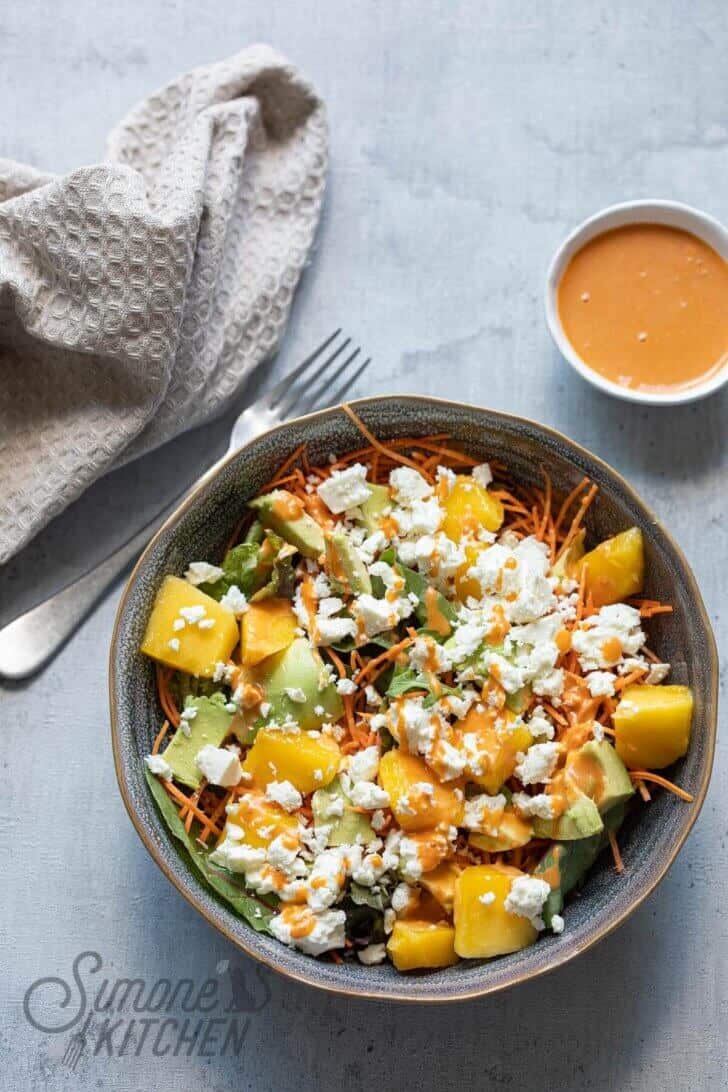 Makkelijke salade met mango