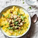 Spaghettipompoen met kipdij