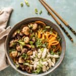 Zoete aardappel ramen noodles