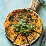 Quiche met zoete aardappel