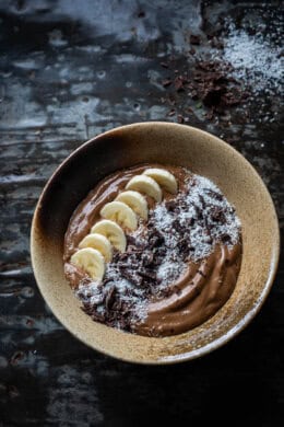 smoothiebowl met chocola