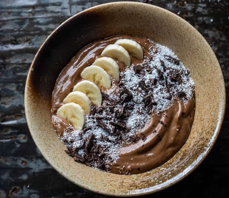 smoothiebowl met chocola