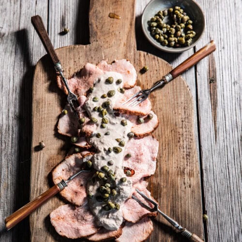 Vitello tonnato van de barbecue