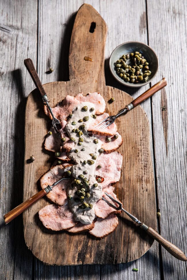 Vitello tonnato van de barbecue