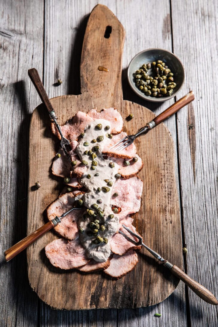 Vitello tonnato van de barbecue