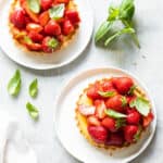 aardbeien custard taartjes