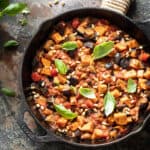 Groentestoof met aubergine en spek