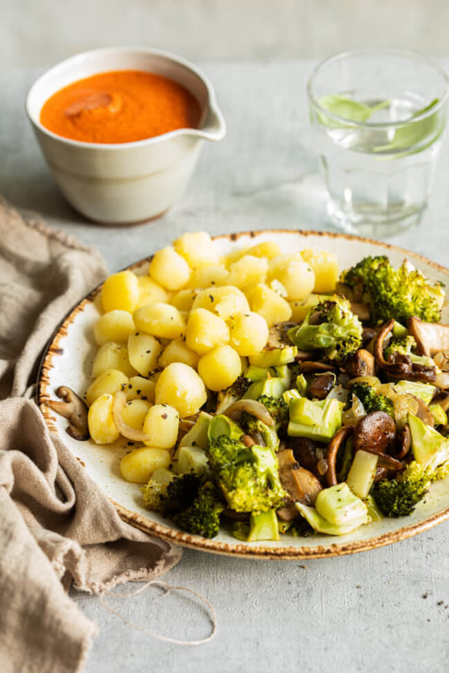 Broccoli ovenschotel met romesco