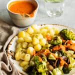 Broccoli met romescosaus