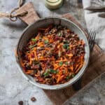 Wortelsalade met gehakt