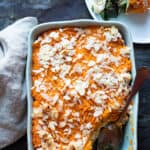 Zoete aardappelschotel