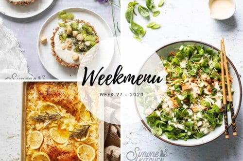Makkelijk weekmenu voor week 27 2020