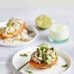 Makreelsalade met zoete aardappel