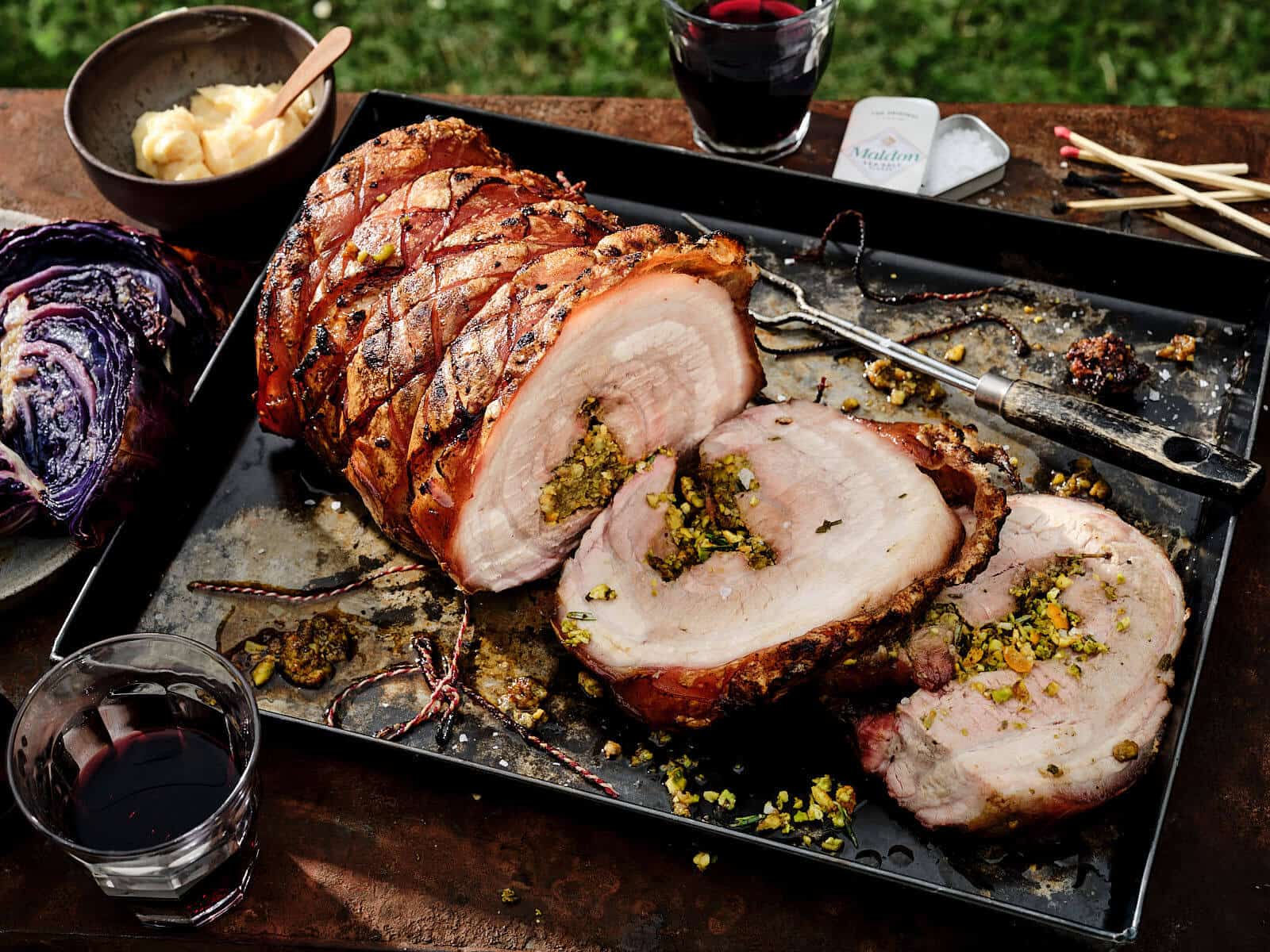 Porchetta van de bbq