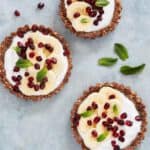 snelle rauwe bananentaartjes