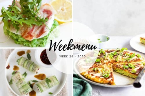Weekmenu voor week 28