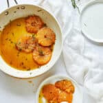 Geroosterde sinaasappel met kokosyoghurt